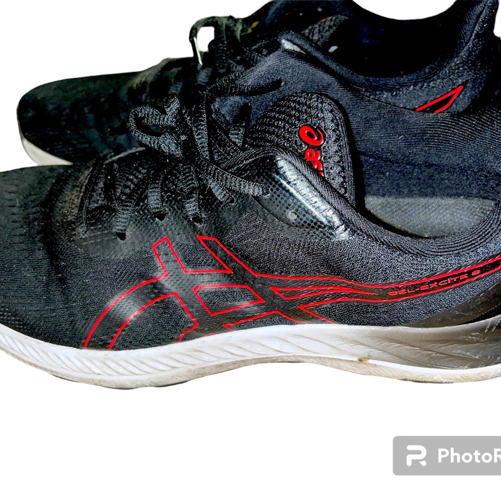ASICS Running Sneakers size 12 black and red